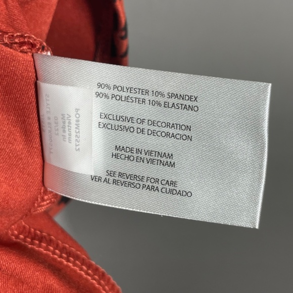 NEW Eddie Bauer Skirt Womens Large orange black Kacey animal circle outdoor - Picture 5 of 9